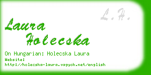 laura holecska business card